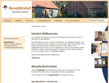 Tablet Screenshot of benediktshof.de